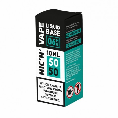 Baza NIC'N'VAPE 10ml 50/50 - 6mg