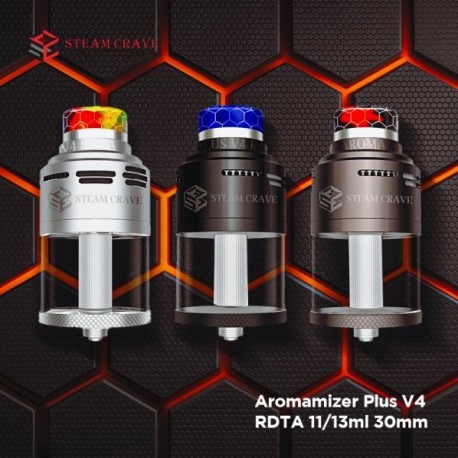 Aromamizer Plus V4 RDTA 11/13ml 30mm - Steam Crave