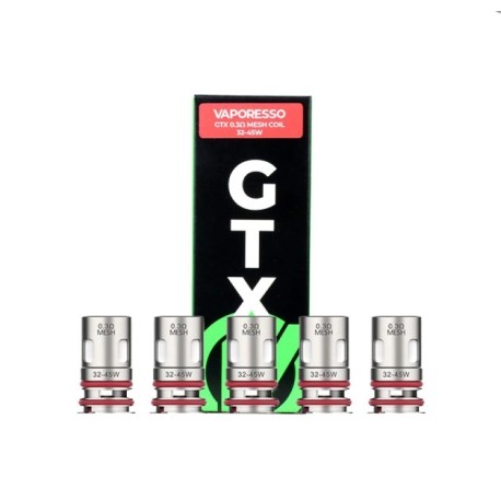 Coils GTX V2 0.15/0.2/0.3/0.4/0.6/0.8/1.2Ω (5pcs) - Vaporesso