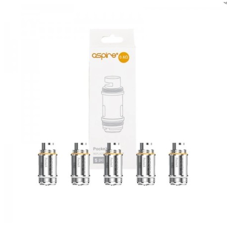Coils PockeX 0.6/1.2Ω (5pcs) - Aspire