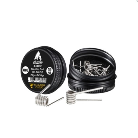 Fused Clapton Coils Ni80 0.30Ω (10pcs) - Thunder Cloud x Mike Vapes