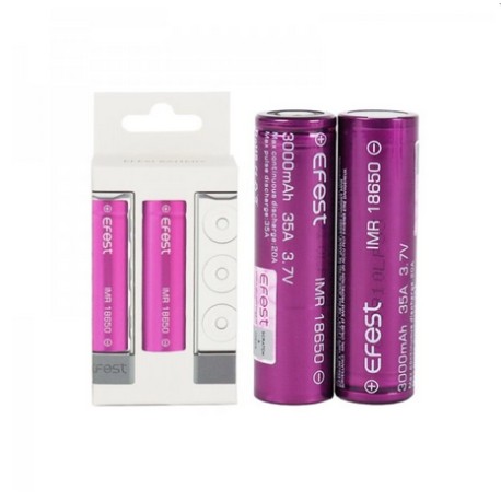 Rechargeable battery IMR 18650 3000mAh 35A flat top (2pcs) - Efest