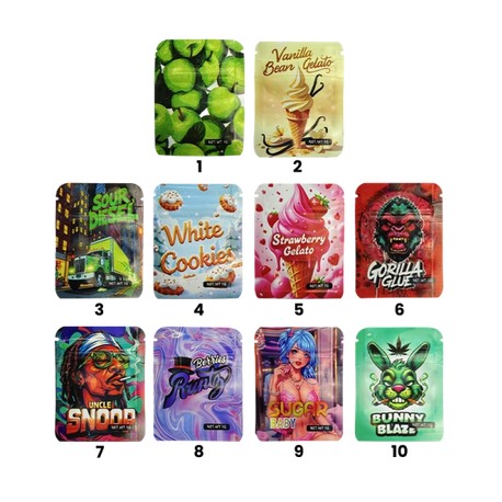 Woreczki Strunowe Różne Wzory (50 szt.) 6x8 cm