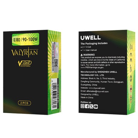 V-Coil Valyrian IV 0.18/0.35OHM (2pcs) - Uwell